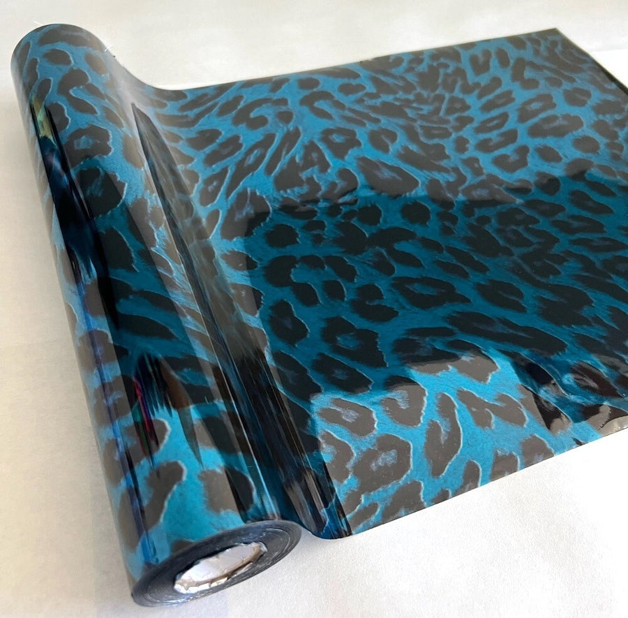 Blue Cheetah Foil